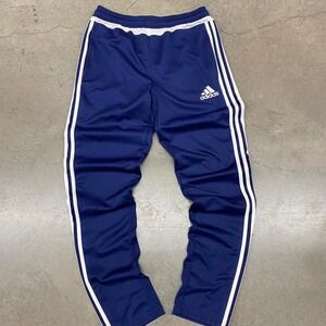 Navy‎ Adidas track pants with white stripes